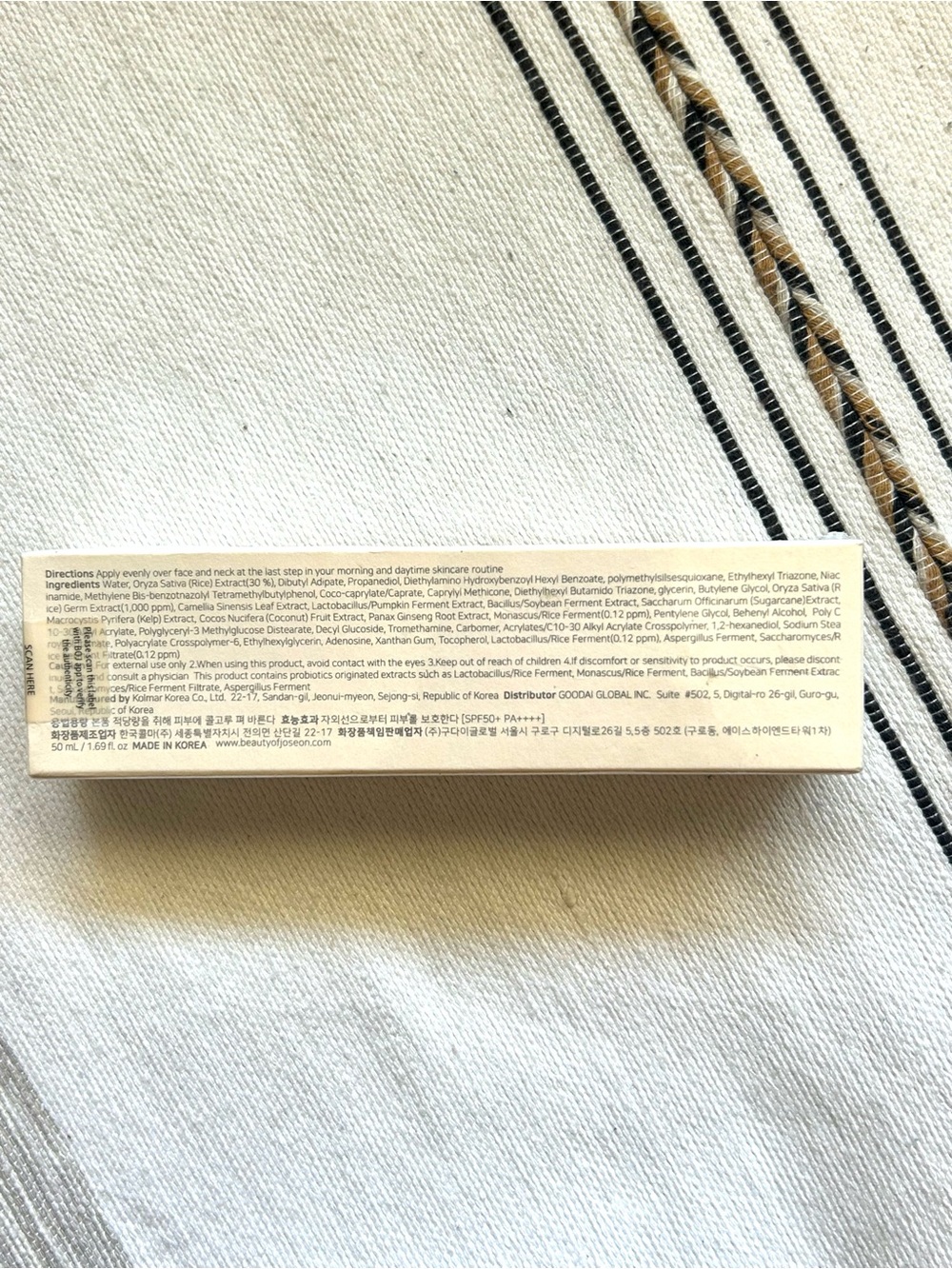 Beauty of Joseon Relief Sun Rice + Probiotics SPF50+ PA++++ Korean Version New - Picture 3 of 7